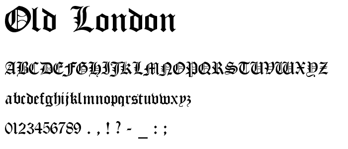 Old London font
